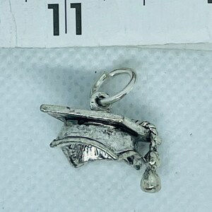 Silver GRADUATION CAP Craft Charms Jewelry Supplies Earrings Charm Bracelet