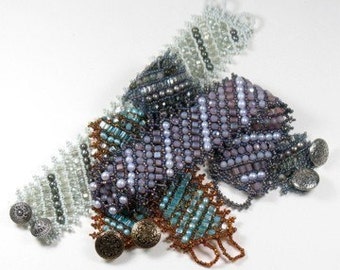 INSTRUCTIONS - Flat Russian-Style Netted Bracelet - PDF Download