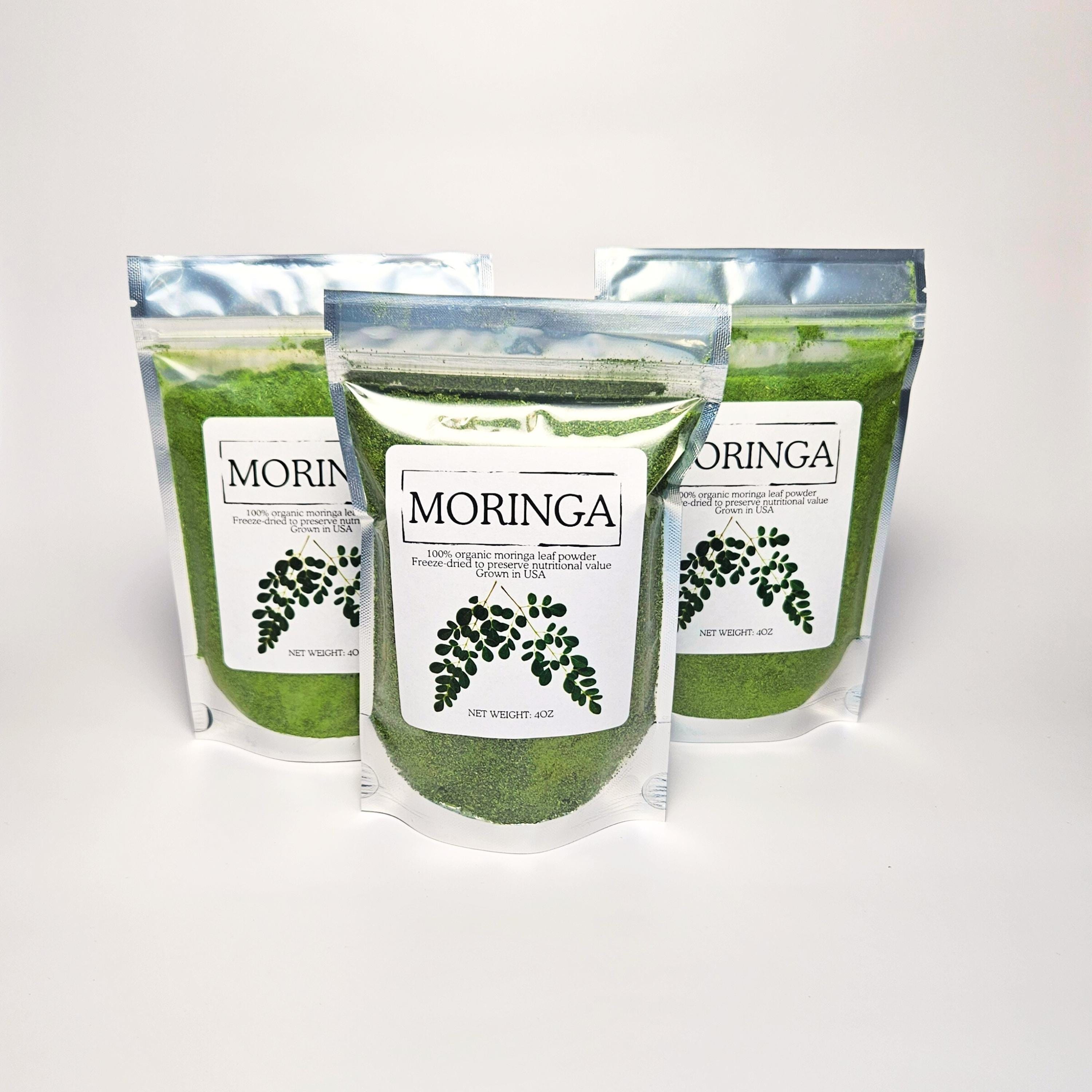 Moringa Leaf Powder | FREE SHIPPING | Freeze-dried | Organically Grown in  the USA | - Etsy