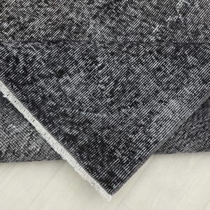 7x10 Black Gray Handmade Turkish Rug, Oversize Natural Wool Rug, 7x10 Vintage Oushak Rug, Kitchen, Living Room, Floor Area Rug,Home Decor