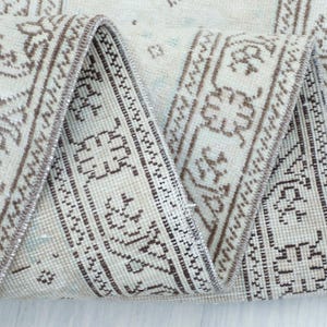 8x11 Ft Beige Blue Turkish Rug, Vintage Large Oushak Rug, 8x11 Area Rug, Wool Rug, Bedroom, Oversize Rug, Living Room Rug, 7.8 x 10.8  Ft