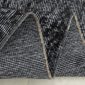 2x9 Ft Black Vintage Turkish Runner, 2x9 Rug, Bohemian Runne, 2x9 Runner Rug, Oushak Runner, Kitchen, Hallway, Entryway Runner, 2.2x9.1 Ft