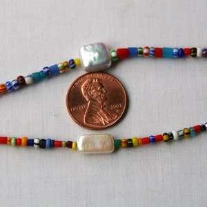 african bead necklace, wedding bead necklace, ckb creations, ckb jewelry, pearl and african bead necklace, christmas bead necklace, image 4