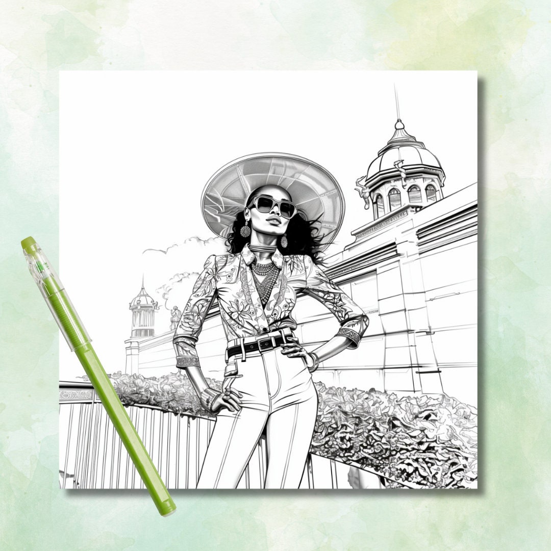 Adult Coloring Page | Kentucky Derby Hats | Instant Download I ...
