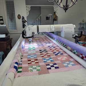 DEPOSIT - Longarm Quilting Service Edge to Edge  &quot;All Inclusive Pricing&quot; (Quilting, Batting, Thread, Trimming) Remote Mail-In Service