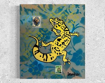 Original Painting Street Art Vintage Art Deco One of A Kind