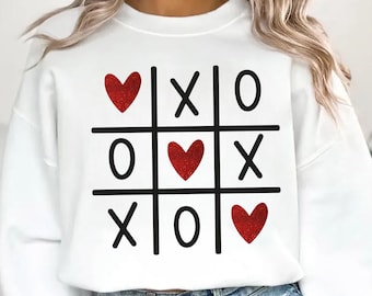 XOXO Valentine PNG: Glitter Hearts Clipart (Digital Download)