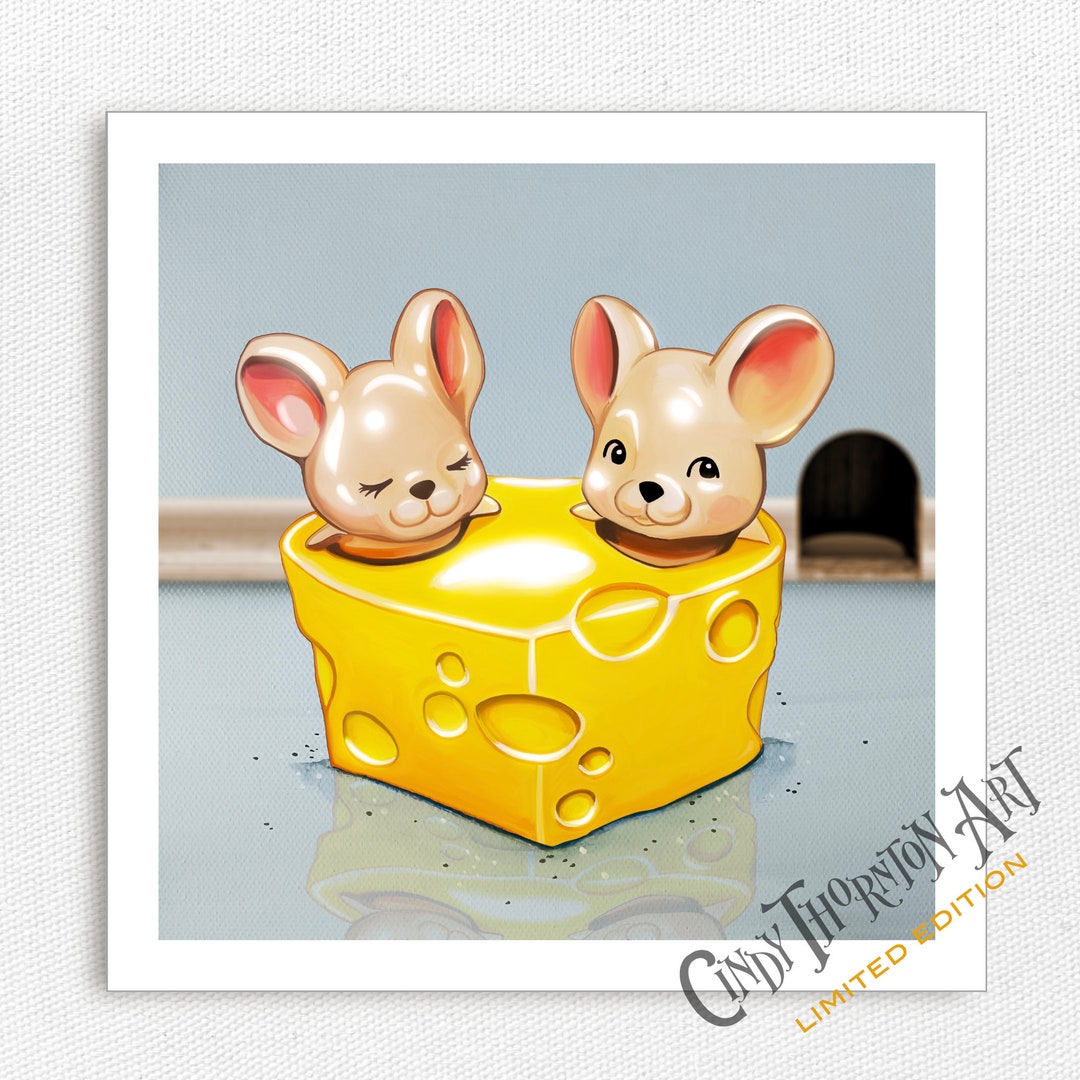 6x6 Cheesy Mice Salt and Pepper Shaker Portrait - Limited Edition of 10 ...