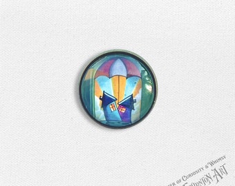 Clearance - Mini Glass Pin - Share An Umbrella Jewelry - Cindy Thornton Art