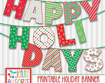 Wesołych Świąt – Baner do druku – Cyfrowy znak świąteczny, Wzory świąteczne, Dekoracje na imprezę, Dekoracje świąteczne DIY, Litery na tablicę ogłoszeń