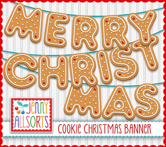 Merry christmas letter banner Clearance