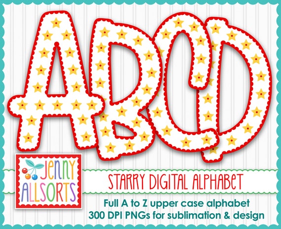 Instant Download Alphabet PNG Sublimation Letters Christmas Doodle Alphabet Letters Sublimation PNG Red Stripe Letters PNG