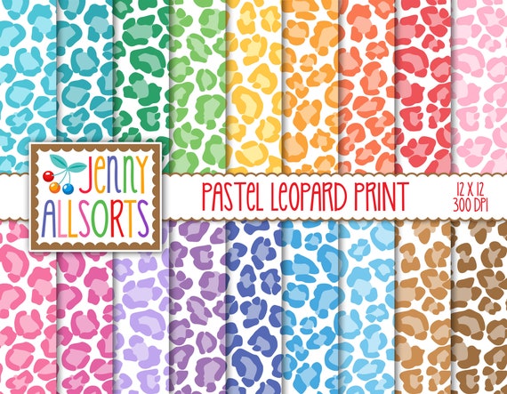 Leopard Pattern Digital Paper 12 X 12 Wallpaper 300dpi 