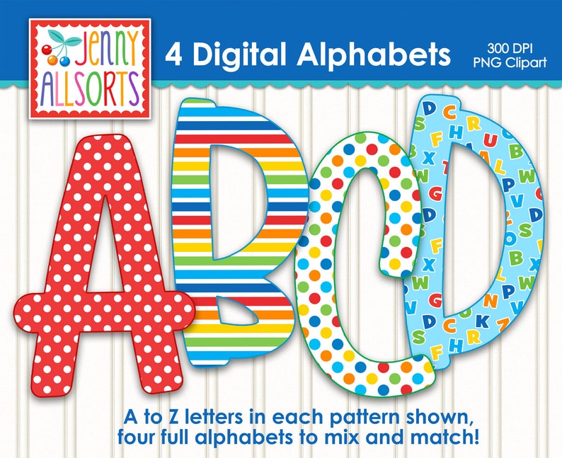 Instant Download Alphabet PNG Sublimation Letters Christmas Doodle Alphabet Letters Sublimation PNG Red Stripe Letters PNG
