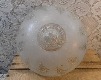Glass ceiling shade, ceiling replacement shade, frosted glass shade
