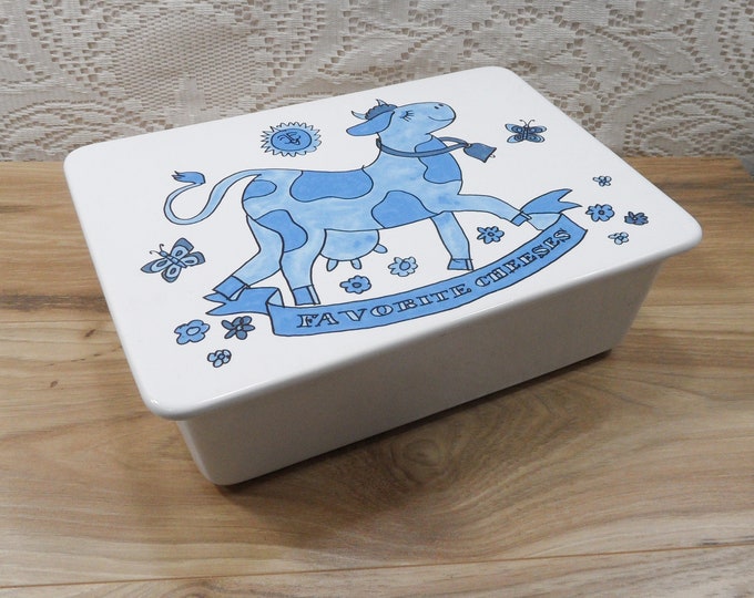 Cheese Keeper, Cheese storage container, Cheese saver, Cheese dish, Cheese lover's gift, Favorite cheeses box, Vintage cheese keeper