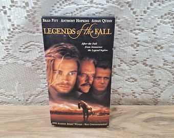 Legends of the Fall, Brad Pitt, Anthony Hopkins, Aidan Quinn, VHS tape, Rated R