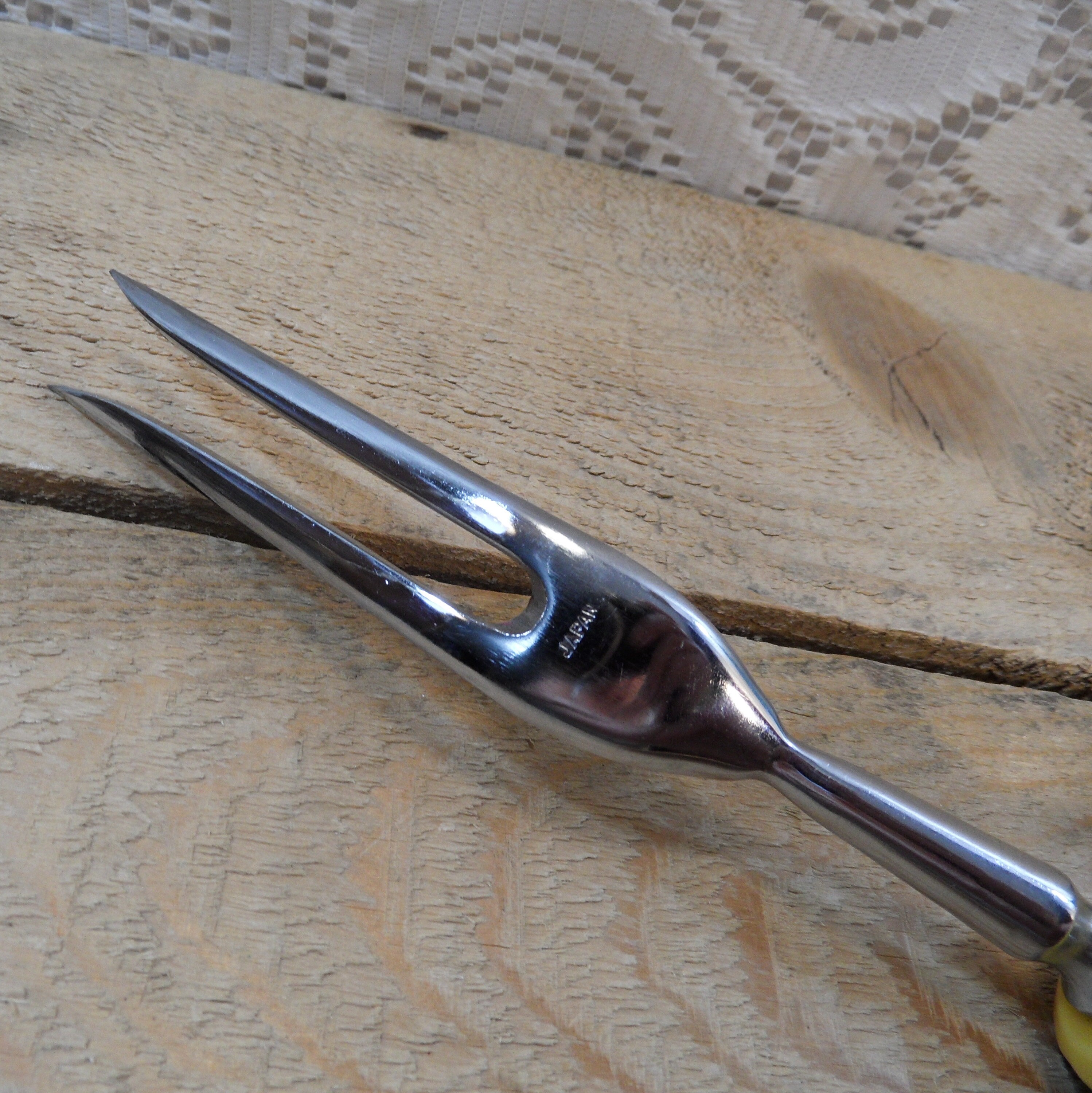 Bone Handle Meat Fork Faux Antler Serving Fork Etsy UK