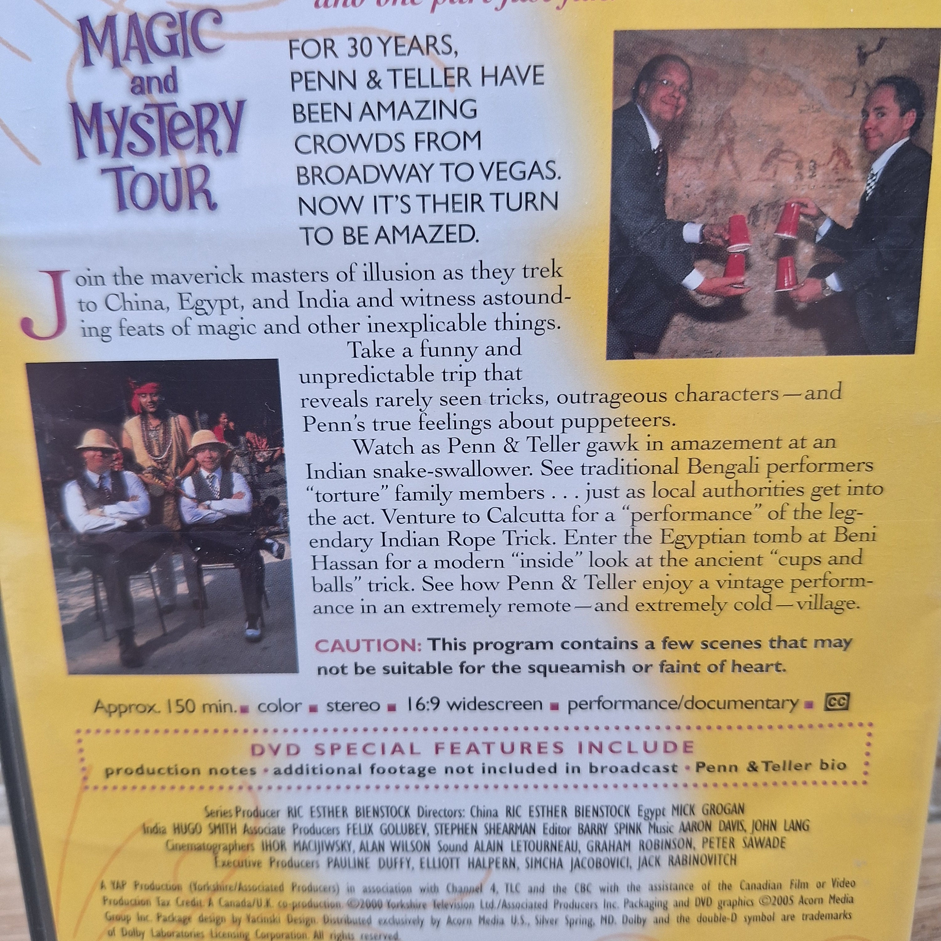 Penn & Teller's Magic and Mystery Tour (2005, DVD) NEW