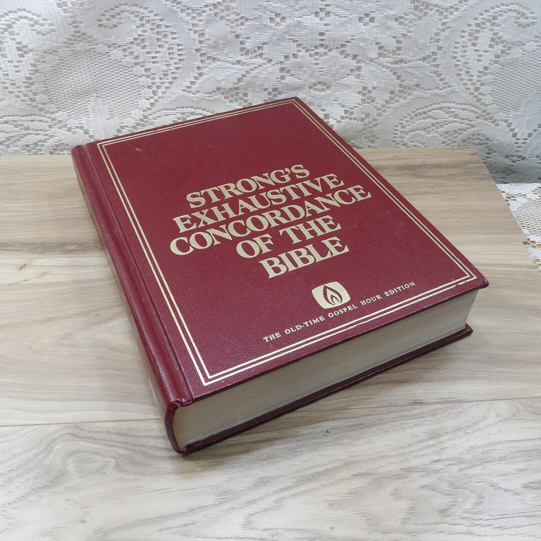 Strong's Exhaustive Concordance of the Bible Bible Study Etsy