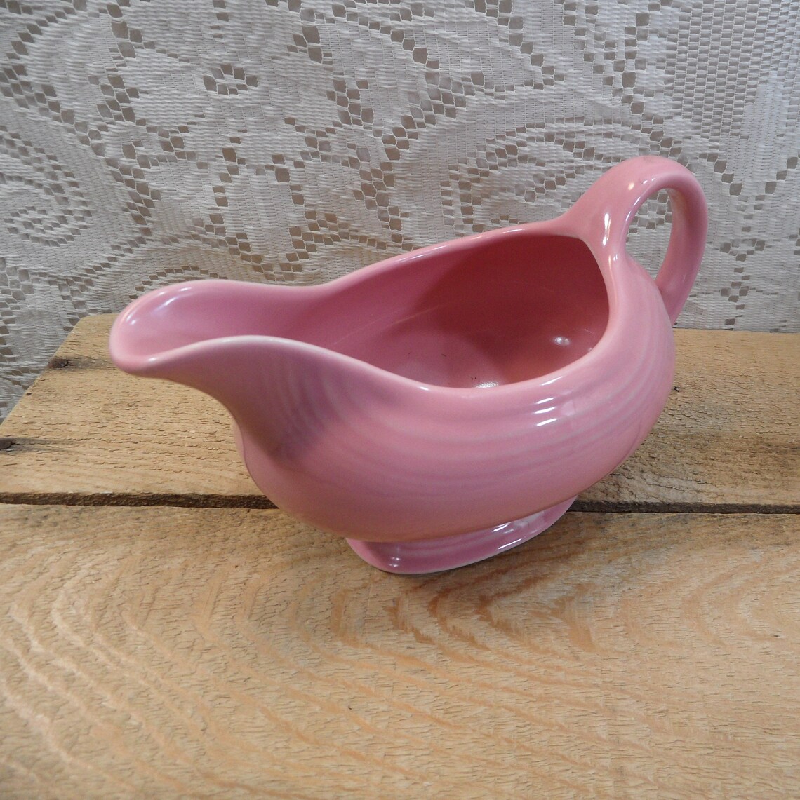 Fiestaware Pink Gravy Boat Fiesta Pink Gravy Boat Rose Etsy