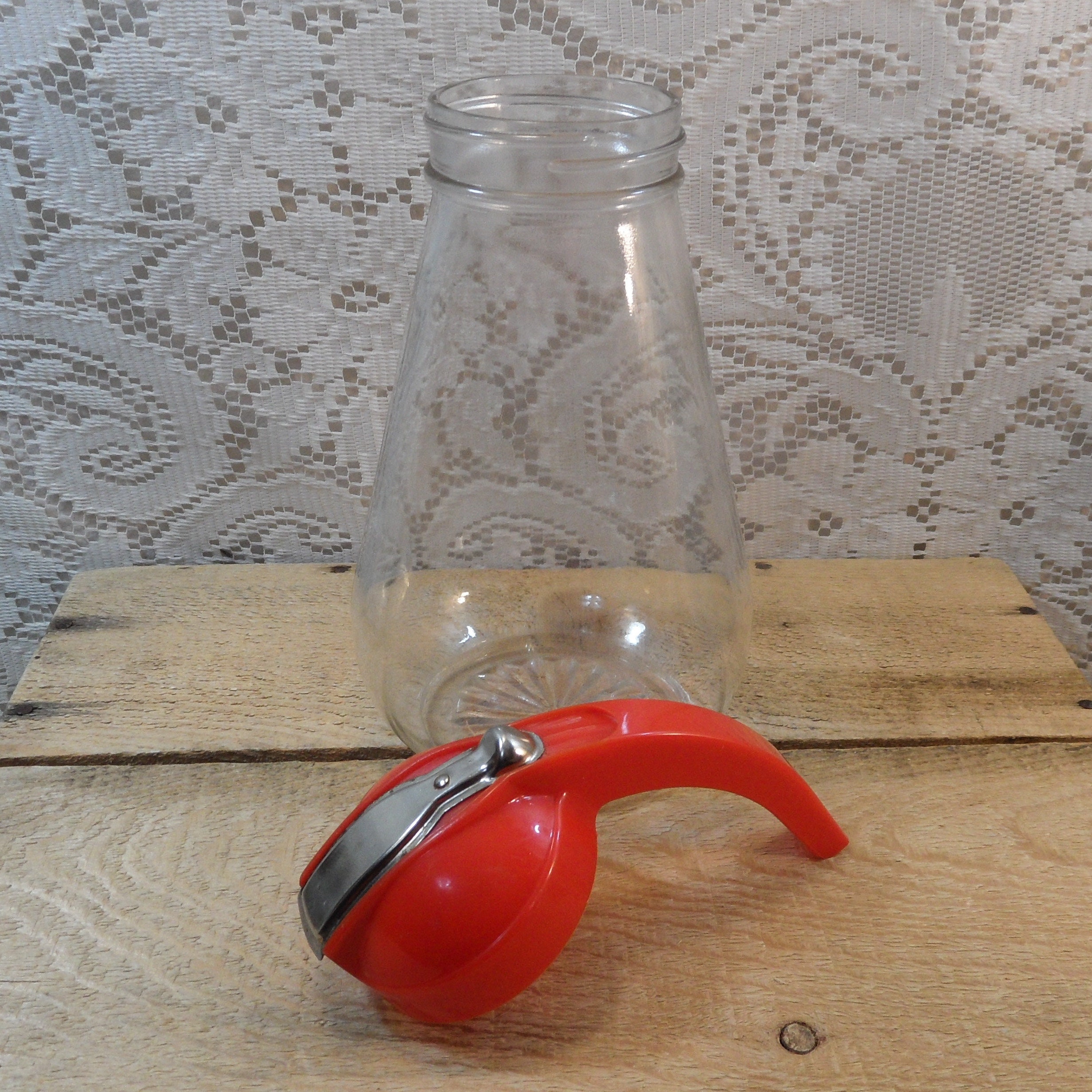 Vintage waffle batter pitcher pancake batter dispenser syrup Etsy 日本