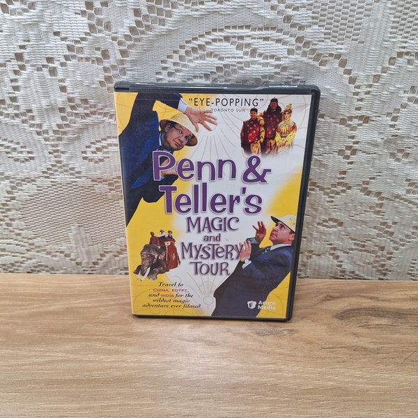 Penn and Teller, Penn and Teller magic and mystery tour, Penn and Teller DVD, Magic show DVD, Indian rope trick, Magic DVD, Magical Arts