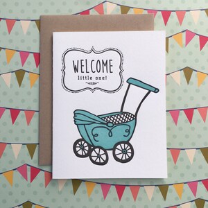 Welcome Baby Boy - letterpress card
