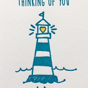 Lighthouse letterpress card image 3