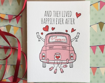 Happily Ever After! (gay wedding) Letterpress Card