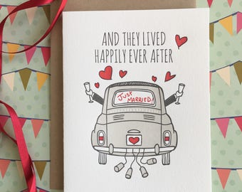 Happily Ever After! (gay wedding) Letterpress Card