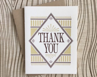 Thank You Navajo Letterpress Card