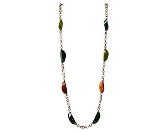 Vintage Long Bakelite Chain Necklace