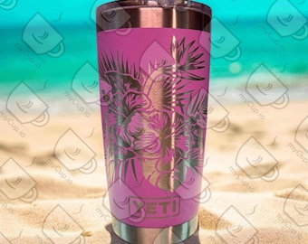 Yeti 20oz Seamless Tropical Leaves Tumbler - Etsy