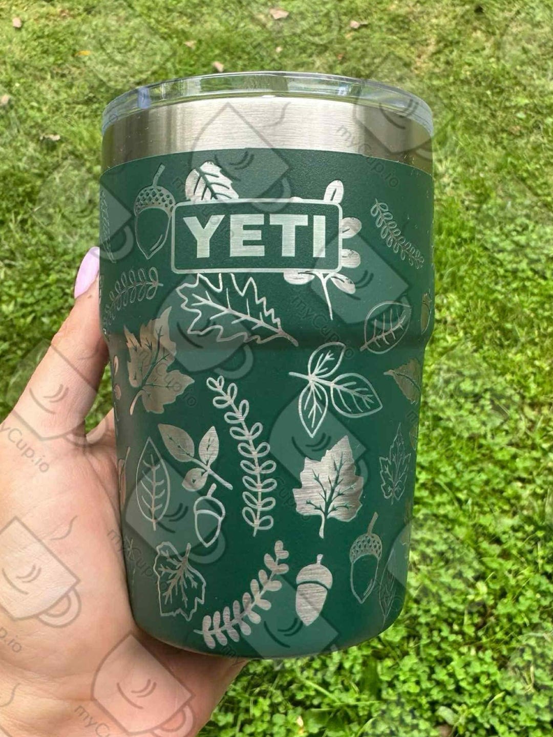 16oz Autumn Fall Leaves Engraved Yeti Stackable - Etsy