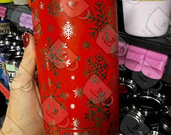 20oz Snowflakes Engraved Yeti Tumbler