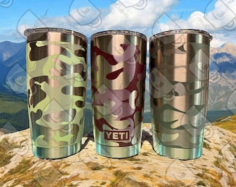 20 Unzen Camouflage Kreuzstich Yeti Becher