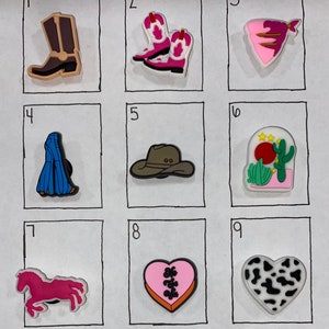 Western Style Croc Shoe Charms