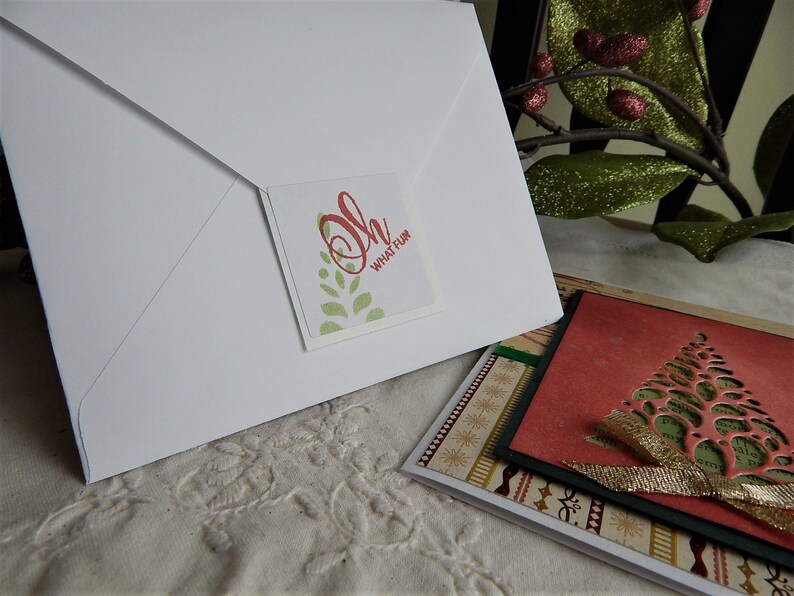 Handmade Christmas Card: Christian Christmas tree multi | Etsy