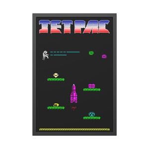 PLAYTYPE ポスター Jetpac Poster Download | ZX Spectrum Printable Wall Art