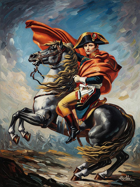 ナポレオン・ボナパルトのデジタル絵画｜フランス皇帝の歴史的肖像画