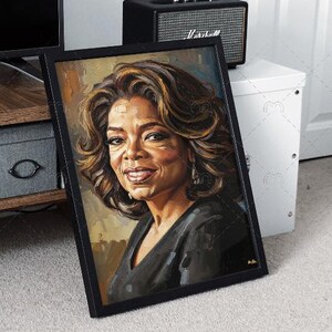 Oprah Winfrey Digital Painting | Inspirational Icon Fan Art Portrait | Instant Download Wall Art