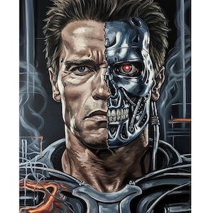 The Terminator Digital Art | Sci-Fi Movie Wall Decor | Arnold Schwarzenegger Poster Download