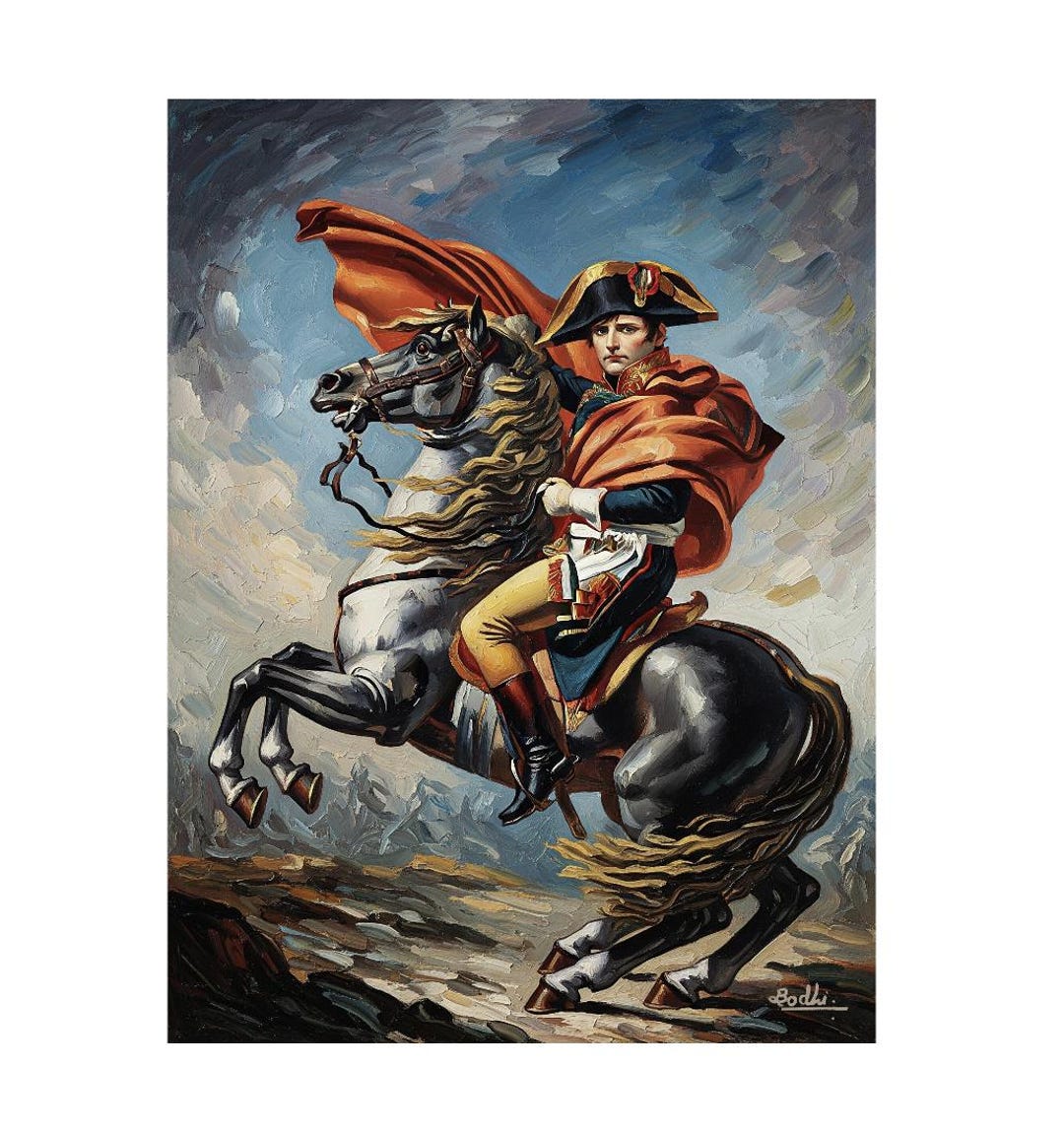 ナポレオン・ボナパルトのデジタル絵画｜フランス皇帝の歴史的肖像画