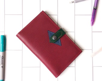 The LF Leather Notebook in Merlot