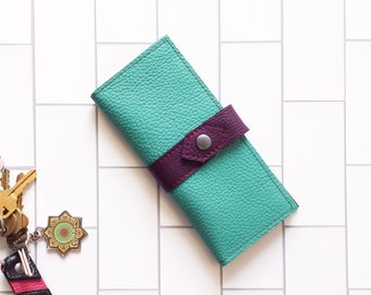 The Mavis Wallet in Mint Green