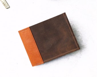 The Frankie Wallet in Mocha Brown and Cognac