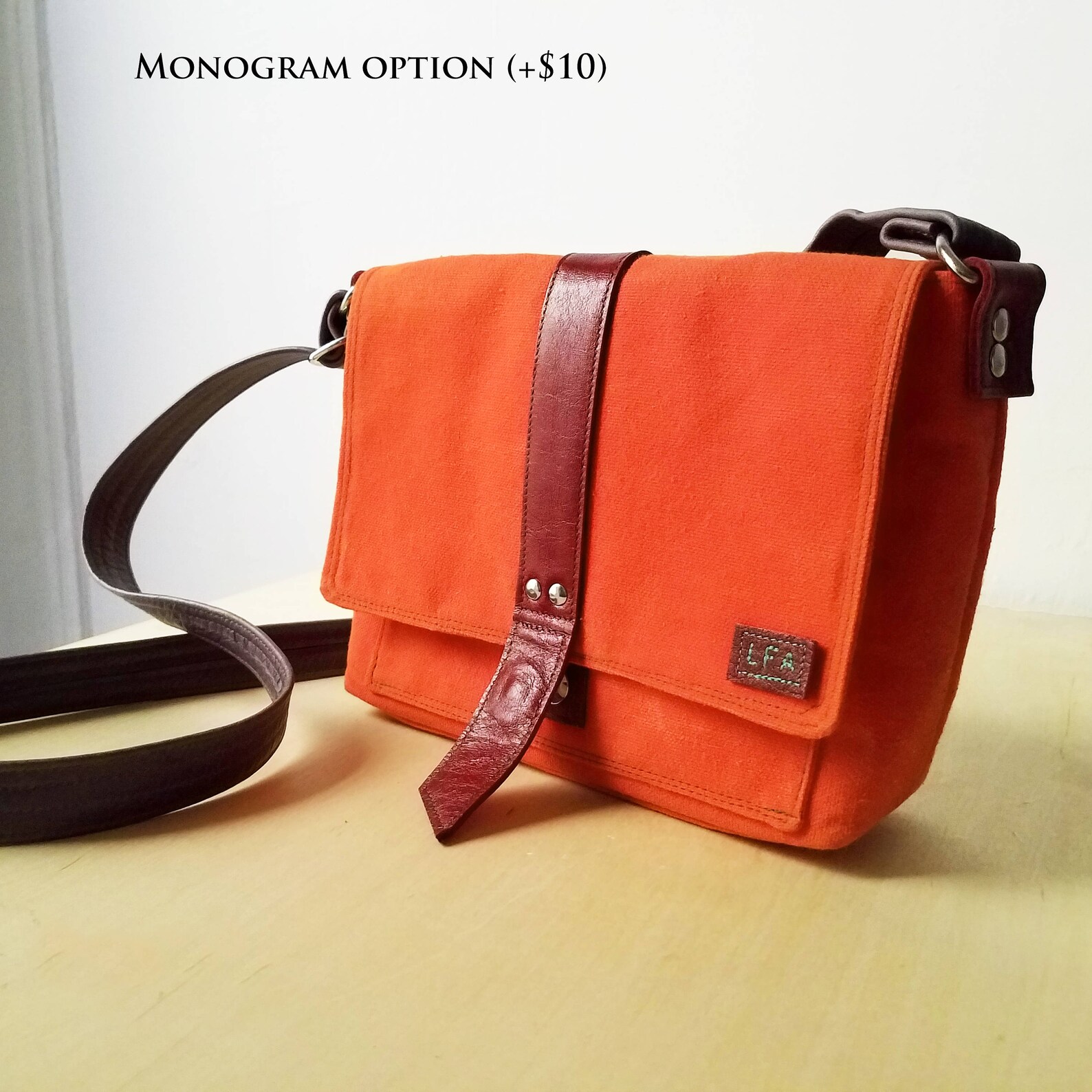 Crossbody Everyday Purse Waxed Canvas Leather Bag Womens Etsy