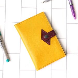 The LF Leather Notebook in Mustard Yellow image 1