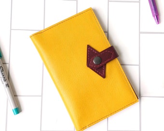 The LF Leather Notebook in Mustard Yellow